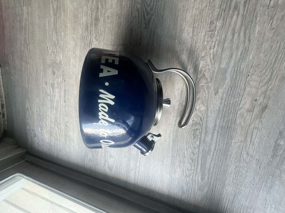 Kate Spade New York Tea Made to Order Enamel Whistling Tea Kettle